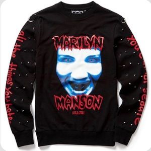KILLSTAR x Marilyn Manson Studded Sweatshirt